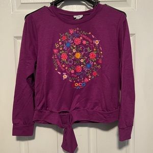 Disney | D-Signed | Coco Embellished Graphic Tie-Front Top | Girls | Large